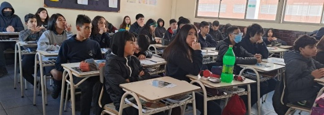 Colegio Técnico San Mateo visita a estudiantes de 8° básico del TDG Lo Prado para presentar su institución