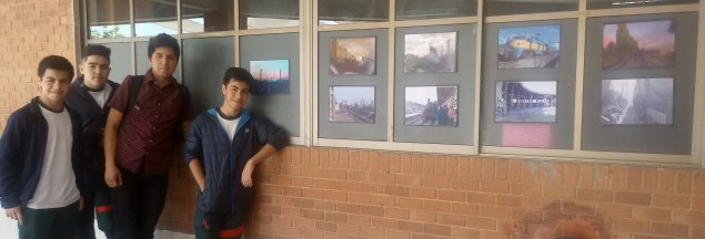 Estudiante del Santiago Quilicura inaugura muestra fotográfica “La Estación del Recuerdo”