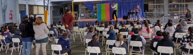 TDG La Granja disfruta de jornada de teatro con mensajes para la educación ambiental, sana convivencia escolar y prevención de la violencia