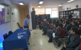 Cursos de 4° básico del CS Emprendedores reciben la visita del escritor Gabriel León