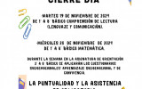 ¡Recuerda!: Este 19 y 20 de noviembre se aplica la evaluación final DIA con asistencia obligatoria