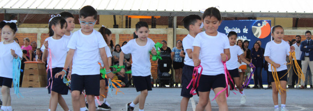 Niveles de Pre-Kínder a 4° básico del TDG El Bosque presentan muestra de Educación Física 2024