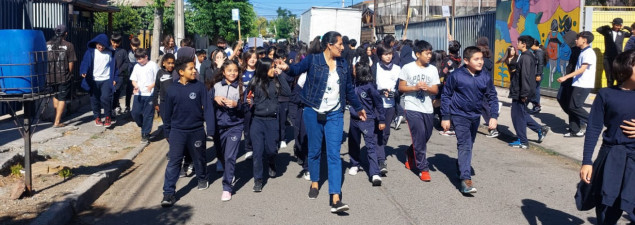 TDG Lo Prado realiza nuevo simulacro de sismo con evacuación junto a todos los niveles educativos